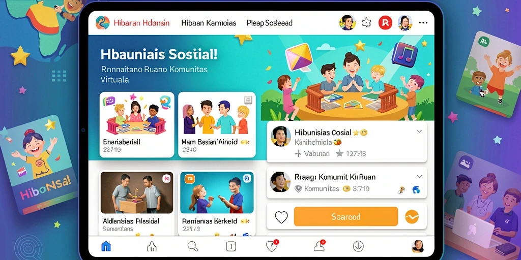 Fitur komunitas untuk interaksi pemain.
