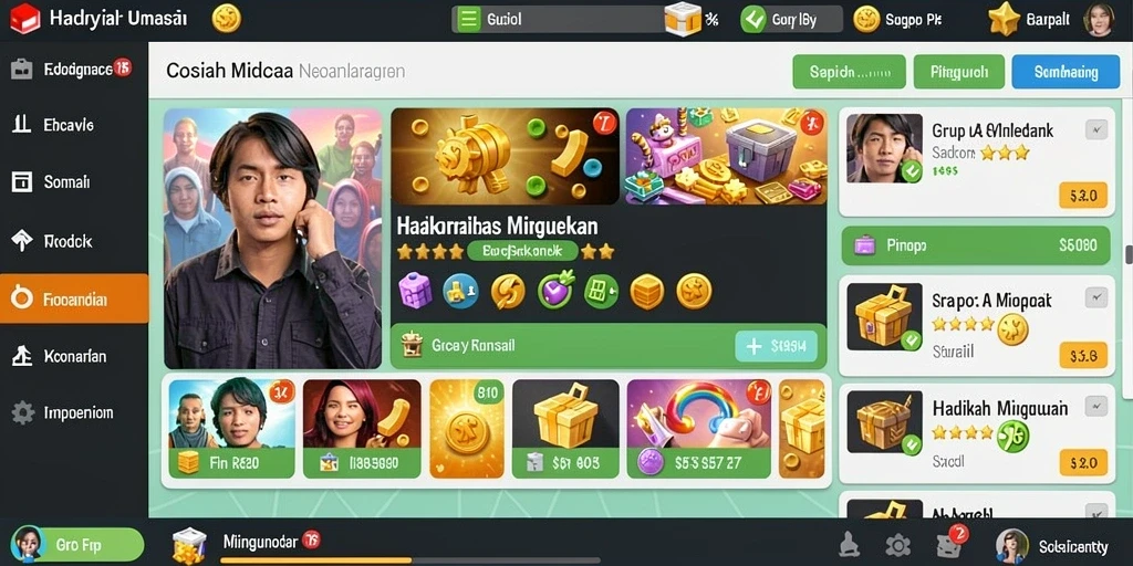 Menu utama yang mudah dinavigasi.