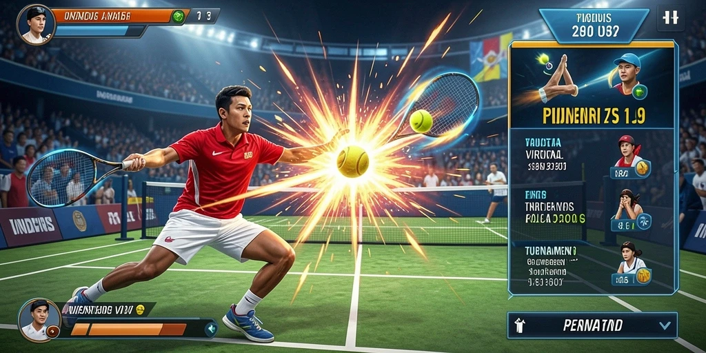 Misi petualangan seru di dalam game.