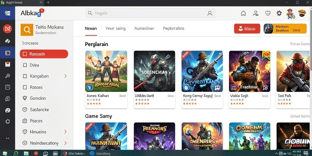 Karakter panda yang lucu dan unik dalam game.